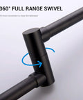 Pot Filler Faucet Wall Mounted Stainless Steel Kitchen Must Have Dual Stretchable Arm Folding Swing With Two Handle Valve Matte Black
