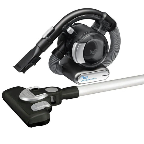 20V Max Flex Cordless Stick Vacuum With Floor Head And Pet Hair Brush Ultra Lightweight Portable Cleaner, hose visible