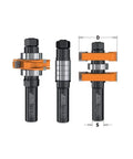 Adjustable Tongue And Groove Router Bit Set For Mission Style Cabinet Doors With Rock Solid High Density Carbide Edges For Slick Plywood And Hardwood Cuts Plus Fast Groove Tweaking For Total Weekend Crew Perfection