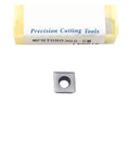 Premium Carbide Turning Inserts For Hard Steel Parts 10 Pack, square insert with center hole, durable for lathe cutter machining.