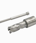 Top Shelf M2AL High Speed Steel Annular Cutter 9/16 Inch By 1 Inch Depth Of Cut With 3/4 Weldon Shank And Free Pilot Pin beside cutter
