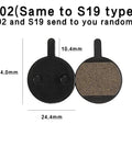 Heavy Duty Full Metal Bicycle Disc Brake Pads Two Piece Grip Kit For Mechanical Disc Brakes 34X25Mm Size displayed with dimension details.