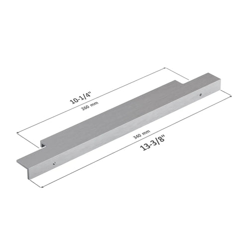 Smooth Brushed Satin Finger Pull Handles For Upgraded Kitchen Cabinets And Baths Solid Aluminum Edge Grips No Sweat Assembly Screws Drop Right In 10 Piece Bundle 13 Inches Long
