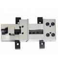 Heavy Duty Quick Action Industrial Vise Delivering Killer Parallel Grip For Secure Clamping On Mini Cnc Milling Machines and Straight Up Reliability On Any Workbench, overhead view.