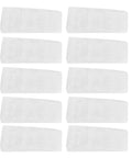 Transparent Door Stopper Set Of 10 Non Slip Holders For Home And Office High Friction Quadrate Shape No Tools Needed Install