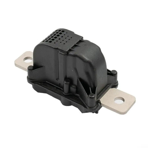 Tesla High Voltage Battery Disconnect Pyro Fuse for Model 3 and Model Y 2017-2022 showing black housing and silver connector.