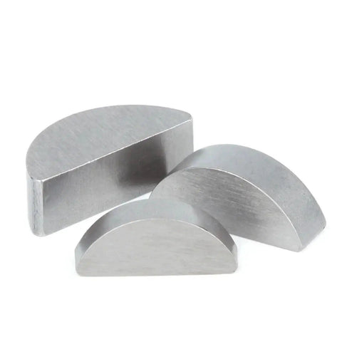 Carbon Steel Half Round Key Fits Tight Handles Heavy Torque Pressure Rust Proof Precision Stops Gear Slippage Stable Power Transmission Secure Shaft Connections Kill Play Rock Solid Reliability Never Fails Without Getting Flaky Or Breaking Down. three metal keys