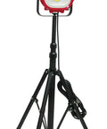 Beast Bright 35W COB Corded Work Light With Tripod Stand IP67 dust and water resistant shown on telescoping tripod