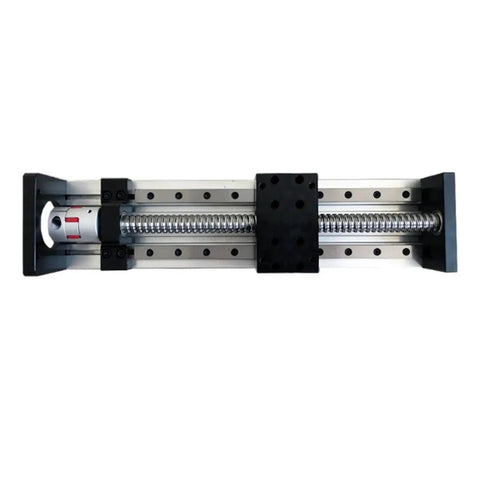 GX80 SFU1605 200mm CNC Linear Guide Rail Actuator System Module For Table Mount No Motor With Coupling Compatible With 60ST Servo, front view