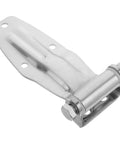 Heavy Duty Stainless Steel Truck Door Hinge 8x3.8x1 Inch For Refrigerated And Box Trucks, close-up angled view