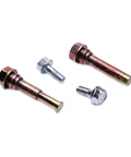 Front brake caliper disc pin set, 4-piece zinc-plated bolts and pins
