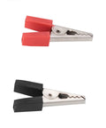 Red and black alligator clips from Hands On Fun Kid Friendly Energy Science Kit with Potato and Lemon Battery Experiments