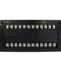 5-Digit Load Cell Display Controller With Dual Alarm Relay Outputs Pro Grade Digital Panel Meter For Gross Net Peak And Valley Readouts Zero Tracking And Auto Zero Industrial Weight And Force Monitoring Module, rear terminal view