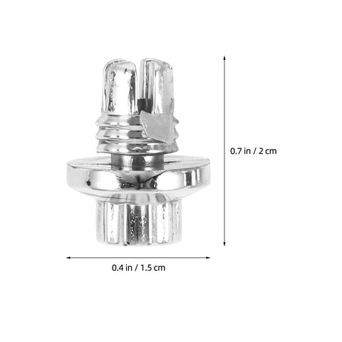 Five Piece Silver Steel Car Wheel Lug Nuts Set For Universal Tire And Rim Replacement Premium Rust Resistant Finish Bulletproof Hold No Drama Swap For Daily Drivers, close-up view of individual lug nut with dimensions.