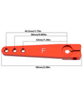 Two Pack 1.75 Inch 25T Aluminum Servo Arm Horns With Screws For Futaba Hitec Savox Power HD Servos Fits RC Airplanes And Cars