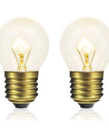 Two 40 Watt G45 High Temp Oven Light Bulb 300C 570F E26 Base Dimmable Appliance Bulb For Oven Refrigerator Microwave 110-130 Volt 2 Pack Bright