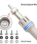 Lead Free 1000W Hot Air Gun Soldering Station with seven nozzle options for precise desoldering, shown with nozzle details.