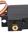 All Metal Heavy Duty Servo For 1 18 Scale Rc Car Black Quick Swap Design showing compact size and connection details.