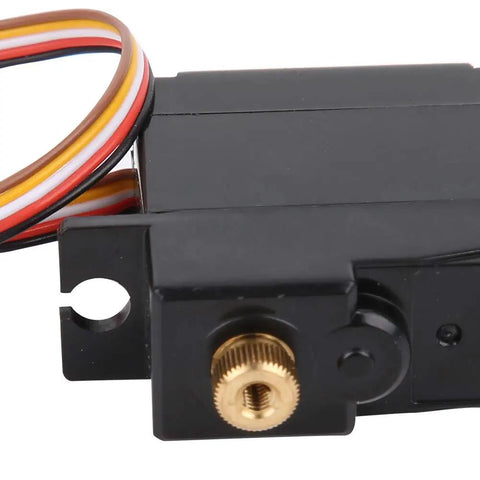 All Metal Heavy Duty Servo For 1 18 Scale Rc Car Black Quick Swap Design showing compact size and connection details.