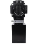 Heavy-Duty Hydraulic Power Unit Pump With Six Quart Oil Reservoir For Two Post And Four Post Auto Lifts Pre Assembled Replacement Motor front view.