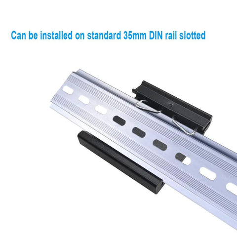 DIN Rail Mounting Clip One And Three Quarter Inch Width Universal Aluminum Alloy Bracket Snap In Fixed Clamp For 35mm Slotted