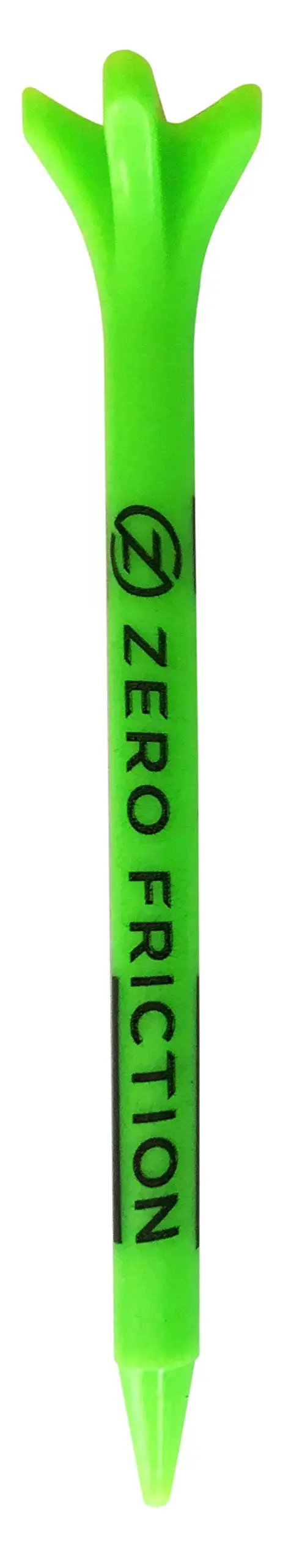 Victory 5 Prong Green Golf Tees Two And Three Quarters Inch Pack Of Forty Pro Grade Performance Tee with Zero Friction Logo
