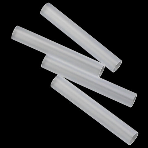 Clear plastic sleeves from Ten Sets Garage Door Hardware Kit With Static Scroll Wheel Sleeves Roller Shaft Nuts Hinges Bearings And Gaskets