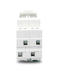 Heavy Duty Circuit Breaker For Foolproof Wiring And Rapid Short Circuit Power Cutoff With Tight Overload Shutoff Guard For Smooth Sailing Electrical Gear Setup, white dual pole unit.