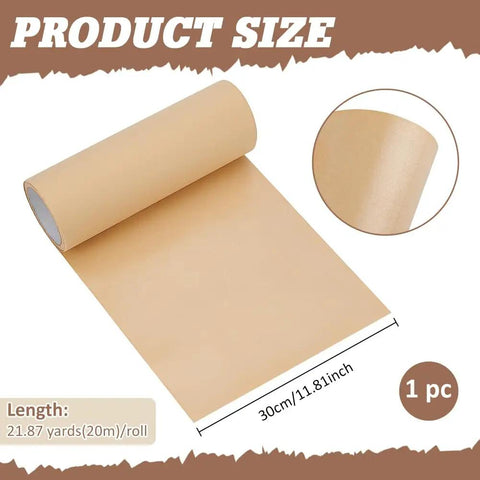 VCI Paper Roll With Phase Rust Inhibitor For Tool Storage And Metal Parts Protection, Heavy Duty Industrial Kraft Paper Wrapping For Corrosion Prevention, 21.87 Yard By 11.81 Inch Size, Long Lasting Rust Shield, 1 pc