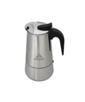 Stainless Steel Stovetop Espresso Coffeemaker SixCup Silver For Bold Home Brews Like A Pro With Rich Flavor And Easy Reliable Stove Top Brewing