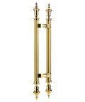 Vintage Style Stainless Steel Sliding Barn Door Handle Set Back To Back Door Pulls gold finish