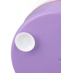 Top view of Portable Mini Washing Machine USB Powered Compact Clothes Washer Adjustable Timer For Delicates Underwear Produce And Dishes Purple.