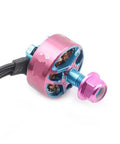4300KV 1506 Brushless Motor For 4 To 6S FPV Drones Titanium Pink Finish, close-up view
