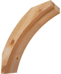 Rough Sawn Knee Brace In Western Red Cedar, Handcrafted North American Timber, 6 Inch Wide By 20 Inch Deep By 20 Inch High