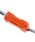 Orange Two Wire Lighting Disconnect Plug 150 Pack With Push In Wire Locking Tech for ballast wiring and easy service on fixtures.
