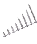 M3 Self Tapping Screws Set, 200 Pieces, 304 Stainless Steel, Truss Head, Assortment Kit For Woodworking And Office Appliance Repair displayed