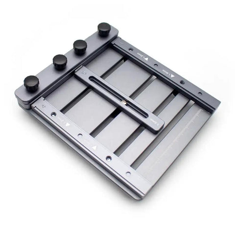 Mini CNC Solder Paste Stencil Printer For Dual Sided PCBs With Laser Etched Scales And Tool Free Clamping, pro-grade aluminum fixture