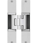 Heavy Lifter No Hassle Hidden Hinge for wood and frame doors in silver, designed for 80kg load capacity, close-up view.