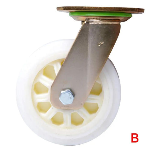 Hella Heavy Duty Nylon Trolley Caster Wheels For Furniture Rock Solid swivel caster wheel with nylon tread and steel base.