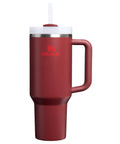 Quencher H2.0 Tumbler With Handle And Straw 40 Oz For Travel, Your Go-To Hydration Buddy, Insulated Stainless Steel Cup, Cranberry