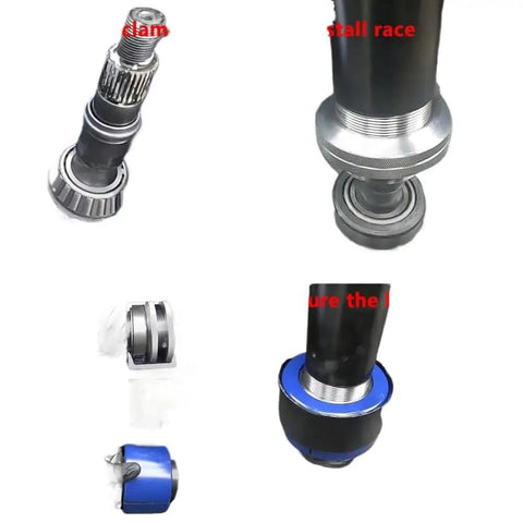 Heavy Duty Differential Carrier Bearing Puller Kit for Dana 30 35 40 44 50 60 70 Pinion Bearing Tool shown in use.