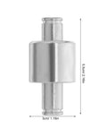 Heavy Duty Steel Hydraulic Pallet Jack Handle Roller With Gleaming Polish, silver, 5.5cm tall, designed for easy spinning on forklifts.