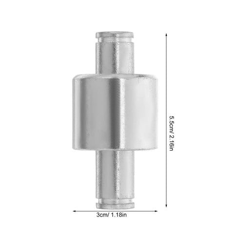 Heavy Duty Steel Hydraulic Pallet Jack Handle Roller With Gleaming Polish, silver, 5.5cm tall, designed for easy spinning on forklifts.