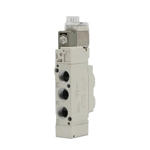 High Performance Solenoid Valve For Printing Machine Pneumatic Components with three outlets and compact design.