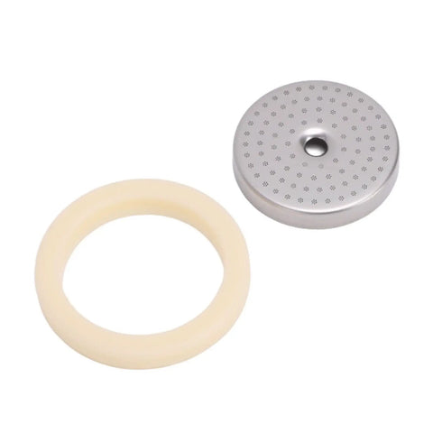 54mm Espresso Machine Shower Screen And Gasket Set For BES450 BES500 Top Notch Food Grade 304 Stainless Steel Dispersion Screen Silicone Seal Easy Replacement And Clean Brew Part, screen and gasket