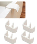 Clip-On Cabinet And Closet Handle For 16.5 Mm IKEA Doors With No Hole Installation, Screwless Knob, shown from top angle.