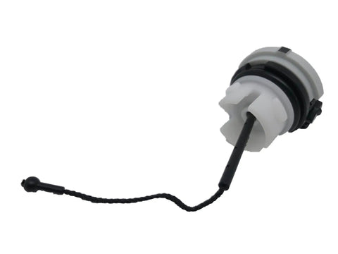 Oil Filler Cap Replacement For HT 250 And MS 380 Chainsaws Genuine OEM Factory Part, durable oil tank cap shown with attached cord