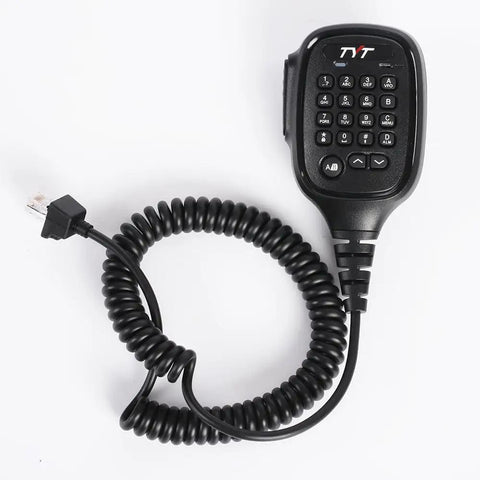 MD9600 GPS DMR Dual Band 50 Watt Mobile Radio For Cars And Trucks With AES256 Encryption And Built In GPS handheld microphone