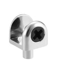 Top Shelf Zinc Alloy Glass Shelf Brackets, 4 Pack Shaft Mount Clamps For 5 To 8Mm Thick Glass, built like a tank clamp peg detail.