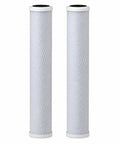 2 Pack Plug And Play Carbon Block Water Filters 20 Inch X 2 87 Diameter Drop In Fit For Foodservice Bowls Heavy Duty Compressed Media.